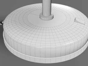 モダンなテーブルランプ赤 3Dモデル