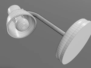 モダンなテーブルランプ赤 3Dモデル