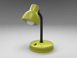 modern table lamp yellow 3D Model