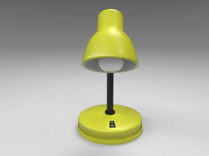 modern table lamp yellow 3D Model