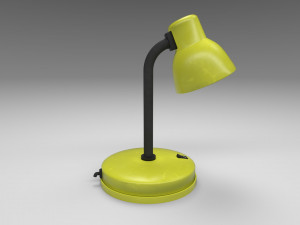 modern table lamp yellow 3D Model