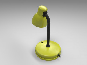 modern table lamp yellow 3D Model