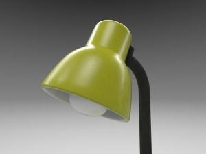 modern table lamp yellow 3D Model