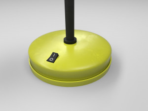 modern table lamp yellow 3D Model