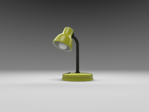 modern table lamp yellow 3D Model