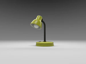 modern table lamp yellow 3D Model