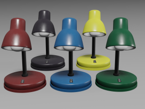 table lamp set 3D 模型