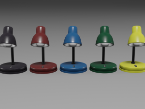 table lamp set 3D मॉडल