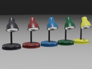 table lamp set 3D मॉडल
