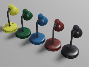 table lamp set 3D मॉडल