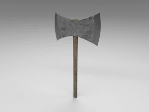 medieval battle axe 1 3D Model