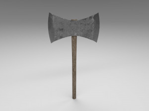 medieval battle axe 1 3Dモデル