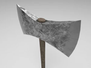 medieval battle axe 1 3D Model