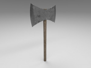medieval battle axe 1 3Dモデル