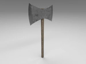 medieval battle axe 1 3D Model
