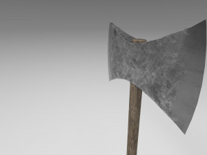 medieval battle axe 1 3Dモデル