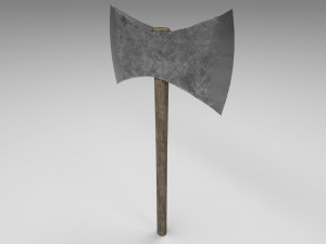 medieval battle axe 1 3Dモデル