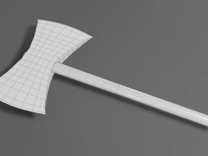 medieval battle axe 1 3D Model