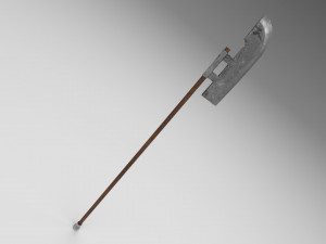 medieval halberd 1 3D Model