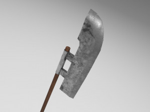 medieval halberd 1 3D Model