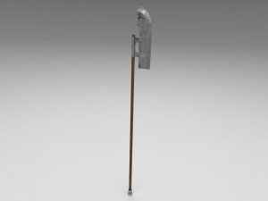 medieval halberd 1 3D Model