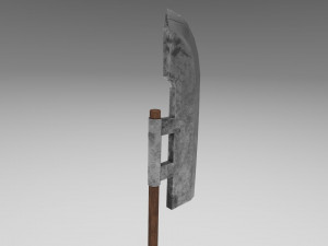 medieval halberd 1 3D Model