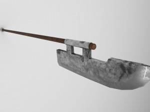 medieval halberd 1 3D Model