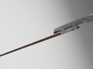 medieval halberd 1 3D Model