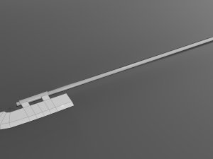medieval halberd 1 3D Model