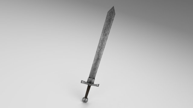 medieval sword 1 Modello 3D .c4d .max .obj .3ds .fbx .stl .blend 