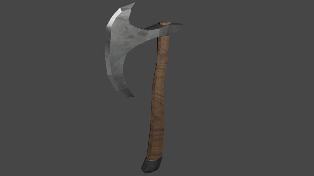 viking axe 3D Model .c4d .max .obj .3ds .fbx .stl .blend 