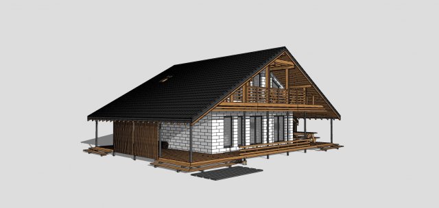 house 3Dモデル .c4d .max .obj .3ds .fbx .stl .blend 