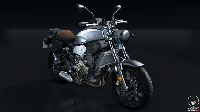 2016 yamaha xsr700 real-time pbr motorcycle Model 3D .c4d .max .obj .3ds .fbx .stl .blend 