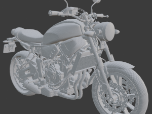 2016 yamaha xsr700 real-time pbr motorcycle Model 3D