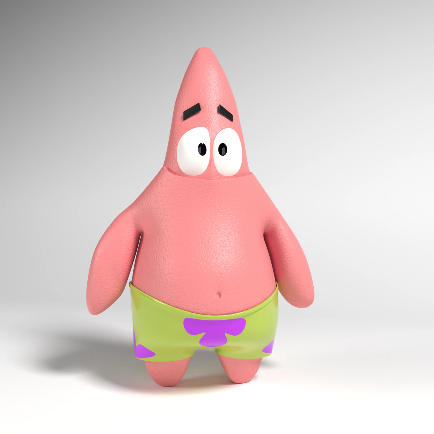 patrick star 3D Model .c4d .max .obj .3ds .fbx .stl .blend 