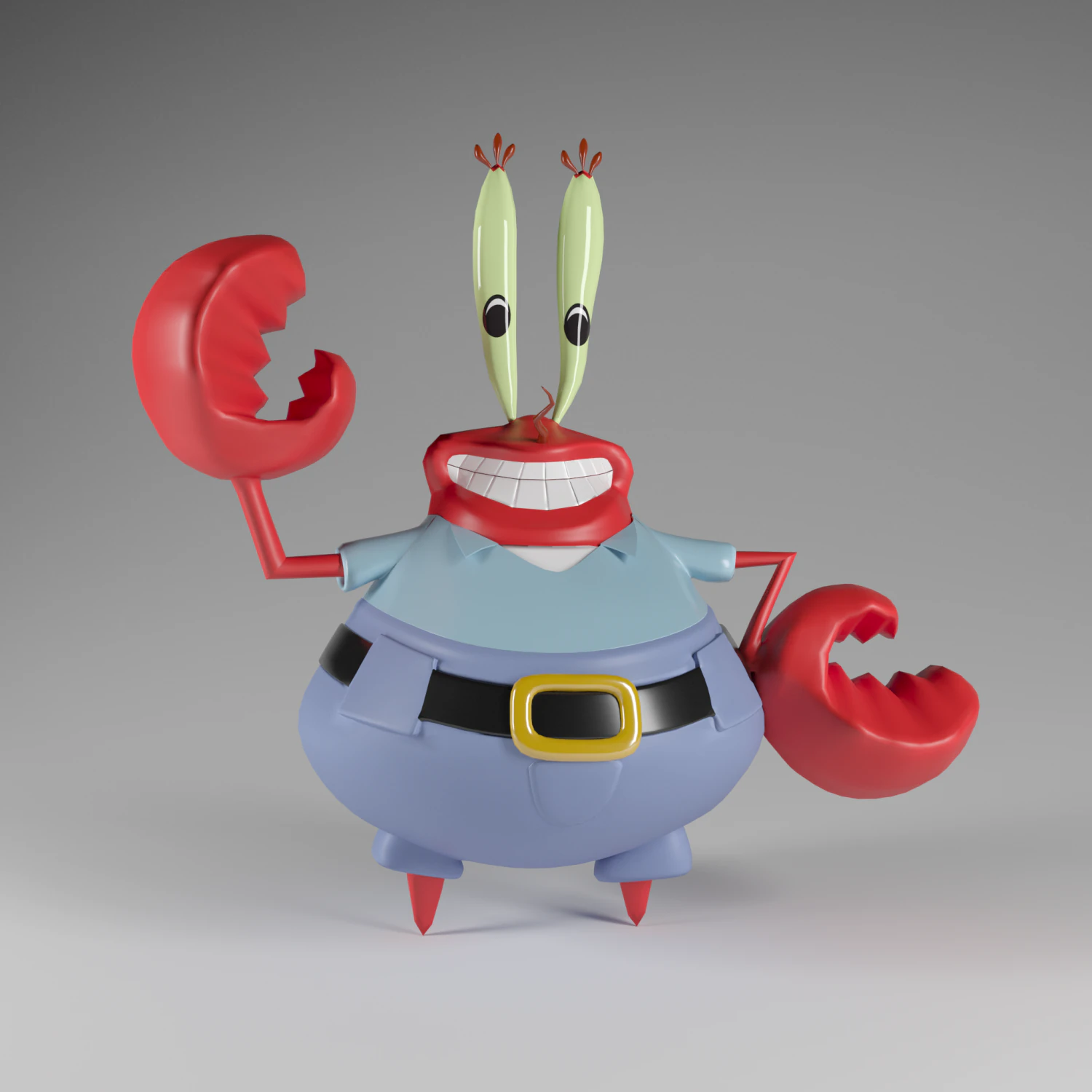 mr krabs 3D Model .c4d .max .obj .3ds .fbx .stl .blend 