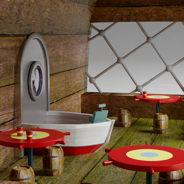 the krusty krab 3D Model .c4d .max .obj .3ds .fbx .stl .blend 