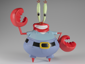 the krusty krab with spongebob patrick squidward and mr krabs 3D-Modell
