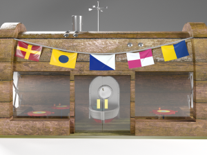 the krusty krab with spongebob patrick squidward and mr krabs 3D-Modell