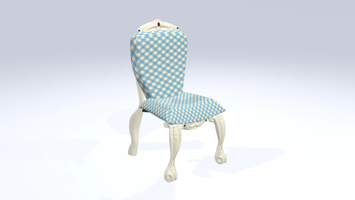 gesneden stoel 3D Model .c4d .max .obj .3ds .fbx .stl .blend