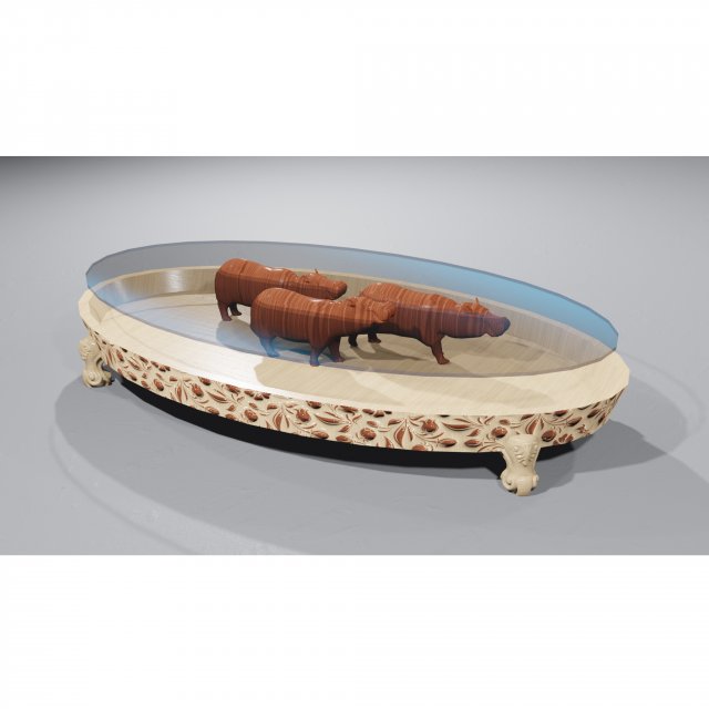 hippo table Modelo 3D .c4d .max .obj .3ds .fbx .stl .blend 