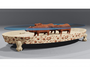 hippo table Modelo 3D
