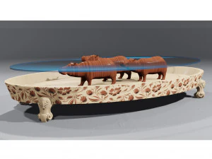 hippo table 3D Model