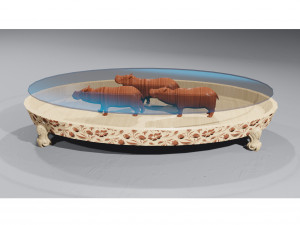 hippo table Modelo 3D