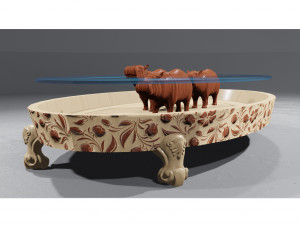 hippo table Modelo 3D