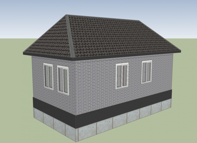 small house Model 3D .c4d .max .obj .3ds .fbx .stl .blend 