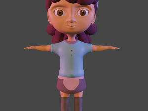 little girl 3D 모델