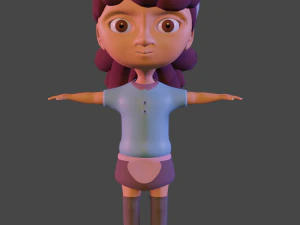 niña Modelo 3D