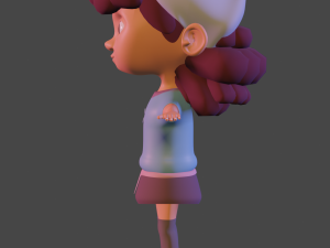 little girl 3D 模型