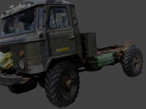 russian car gaz66 raw scan 3D Model